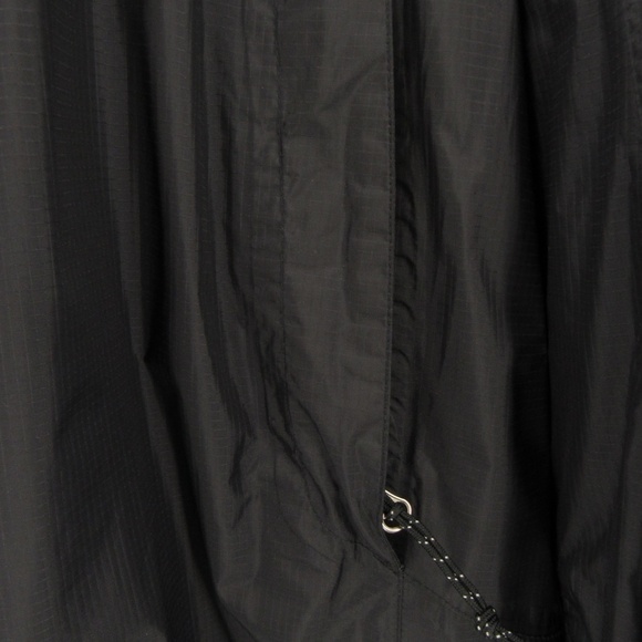 L.L. Bean Black Zipper/Velcro Hooded Windbreaker Mid-Length Men's Jacket - Picture 4 of 16